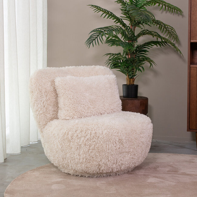 Label51 LABEL51 Fauteuil Doodle - Crème - Fluffy