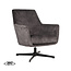 Label51 LABEL51 Fauteuil Toby - Antraciet - Velours