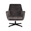 Label51 LABEL51 Fauteuil Toby - Antraciet - Velours