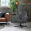 Label51 LABEL51 Fauteuil Toby - Antraciet - Velours