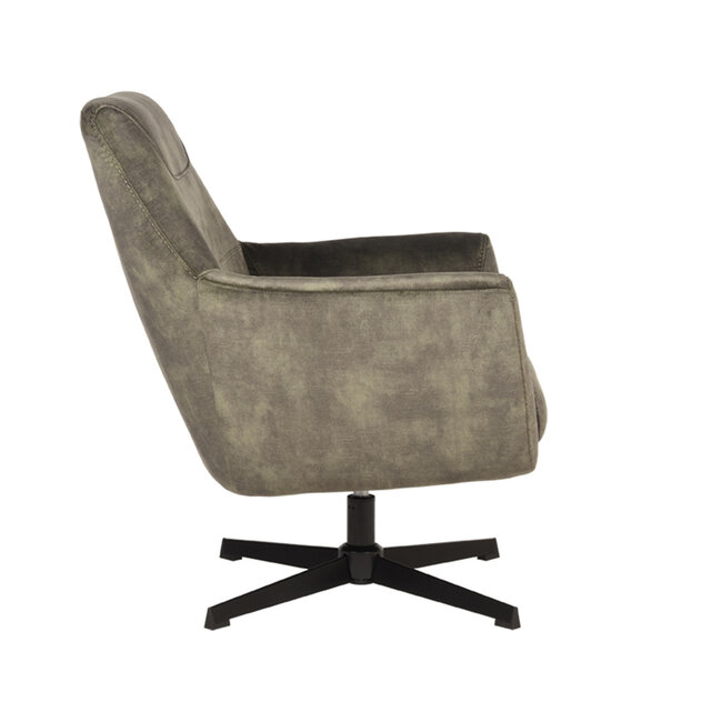 Label51 LABEL51 Fauteuil Toby - Hunter - Velours