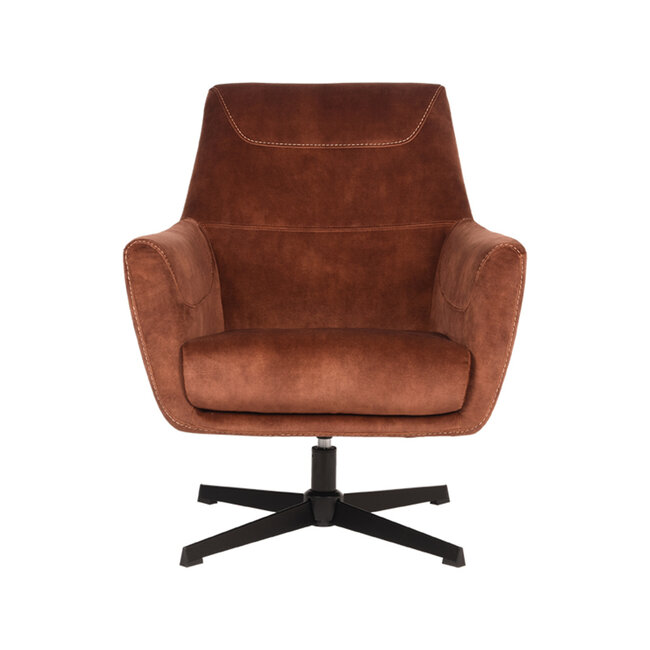 Label51 LABEL51 Fauteuil Toby - Rust - Velours