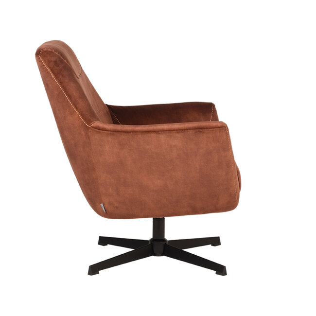 Label51 LABEL51 Fauteuil Toby - Rust - Velours