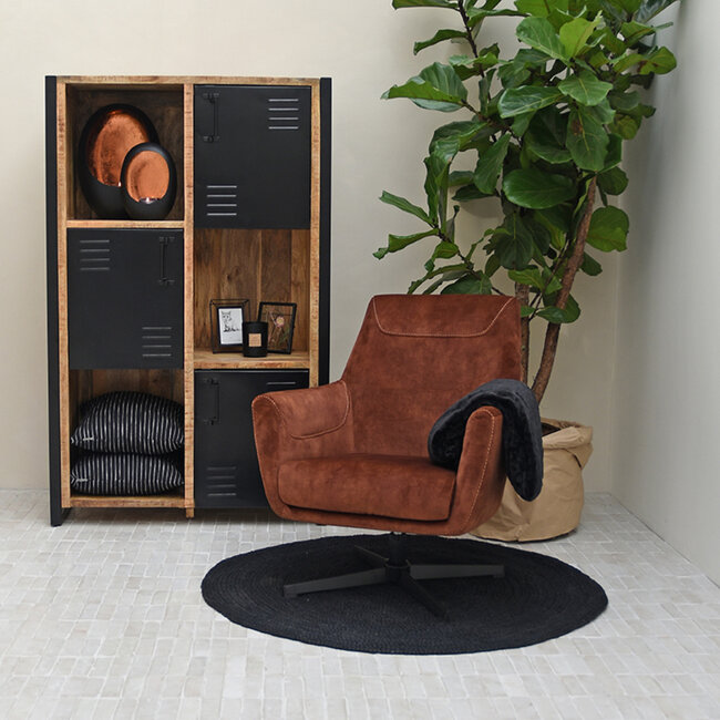 Label51 LABEL51 Fauteuil Toby - Rust - Velours