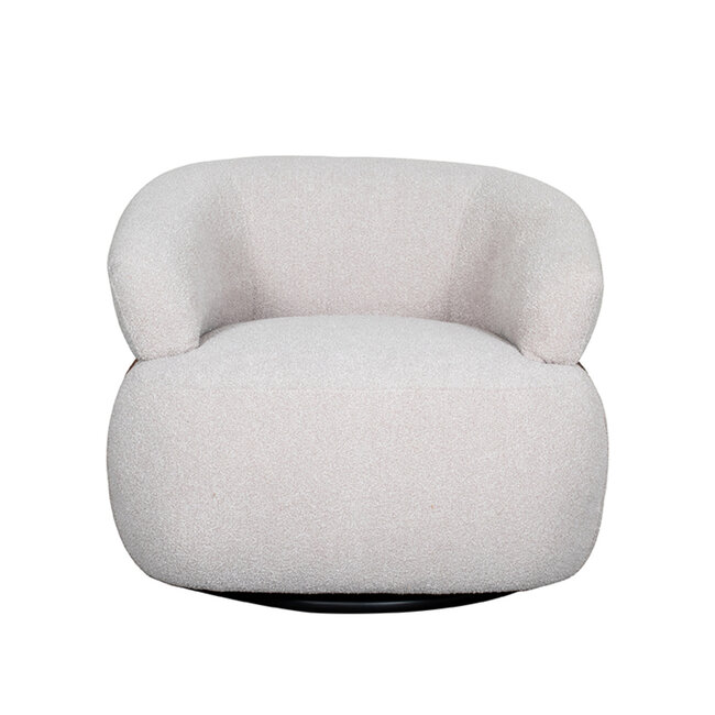 Label51 LABEL51 Fauteuil Valenza - Naturel - Boucle - Walnoot Eiken