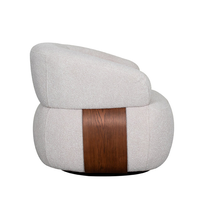 Label51 LABEL51 Fauteuil Valenza - Naturel - Boucle - Walnoot Eiken