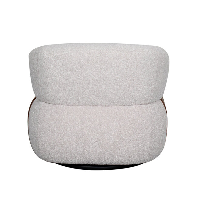 Label51 LABEL51 Fauteuil Valenza - Naturel - Boucle - Walnoot Eiken