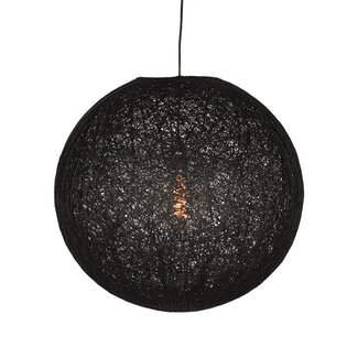 Label51 LABEL51 Hanglamp Twist - Zwart - Vlas - XL
