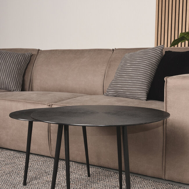 Label51 LABEL51 Hoekbank Kay - Taupe - Microfiber - Links