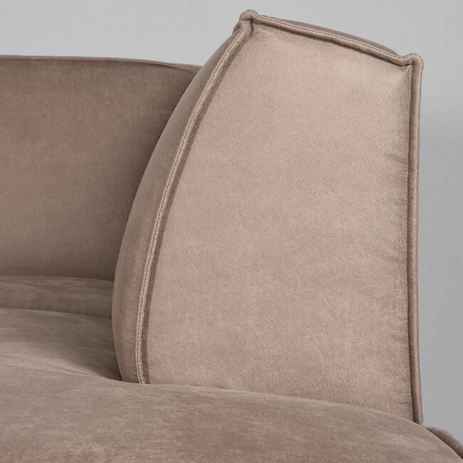Label51 LABEL51 Hoekbank Kay - Taupe - Microfiber - Rechts