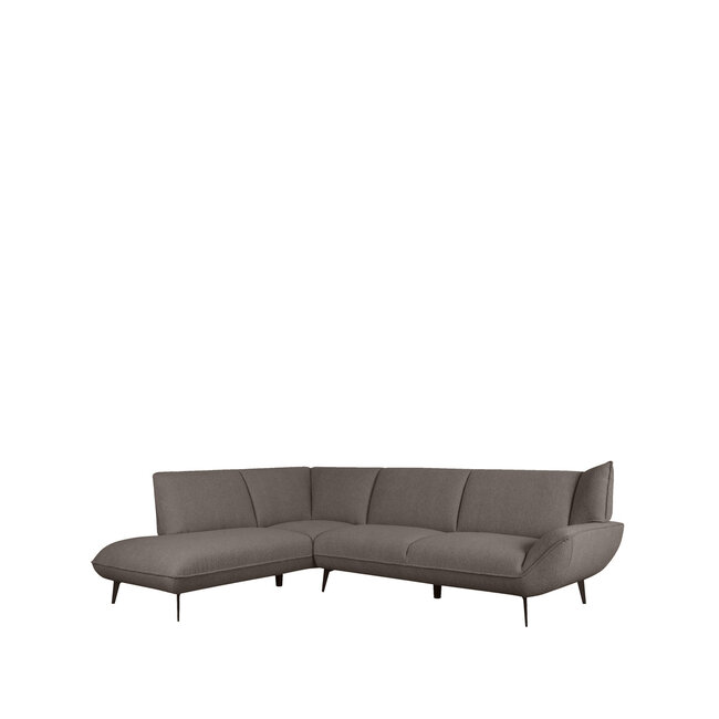 Label51 LABEL51 Hoekbank Pesaro - Bruin - Boucle - Links