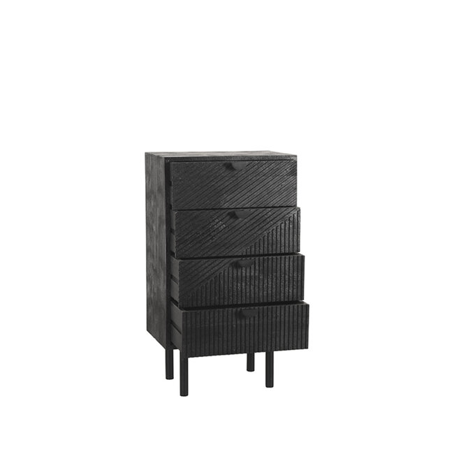 Label51 LABEL51 Ladekast Cotia - Zwart - Mangohout - Ladekast