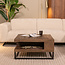 Label51 LABEL51 Salontafel Cube - Espresso - Mangohout - 80 cm
