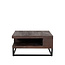 Label51 LABEL51 Salontafel Cube - Espresso - Mangohout - 80 cm