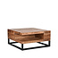 Label51 LABEL51 Salontafel Cube - Rough - Mangohout - 80 cm
