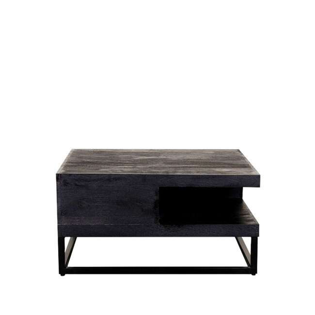 Label51 LABEL51 Salontafel Cube - Zwart - Mangohout - 80 cm