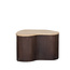 Label51 LABEL51 Salontafel Davi - Espresso - Travertin - 50 cm