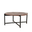 Label51 LABEL51 Salontafel Dox - Espresso - Mangohout - 70 cm - Zwart