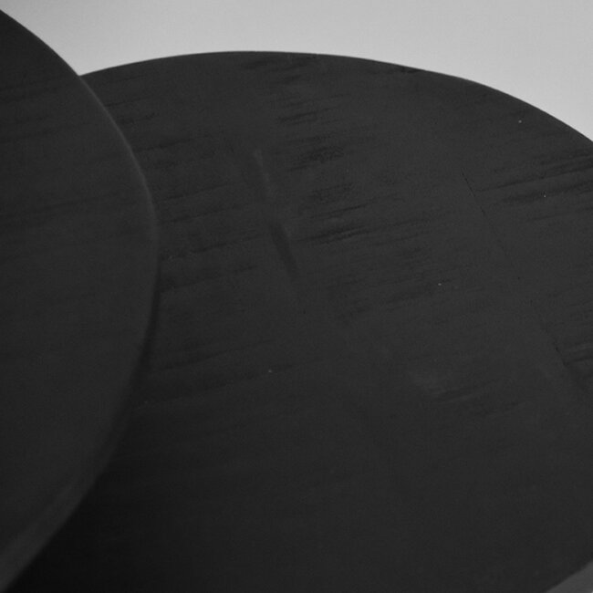 Label51 LABEL51 Salontafel Duo - Zwart - Mangohout - 50 cm