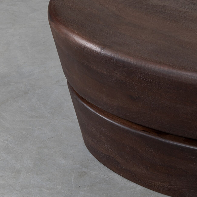 Label51 LABEL51 Salontafel Javi - Espresso - Mangohout - 130 cm