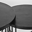 Label51 LABEL51 Salontafel Set Brute - Zwart - Metaal - 70 cm