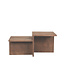 Label51 LABEL51 Salontafel Skip - Espresso - Mangohout - 90 cm