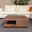 Label51 LABEL51 Salontafel Square - Espresso - Mangohout - 80 cm