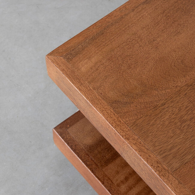 Label51 LABEL51 Salontafel Square - Nature - Mangohout - 80 cm