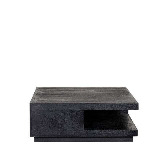 Label51 LABEL51 Salontafel Square - Zwart - Mangohout - 80 cm