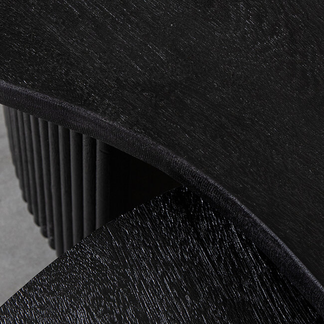 Label51 LABEL51 Salontafel Timon - Zwart - Mangohout - 100 cm