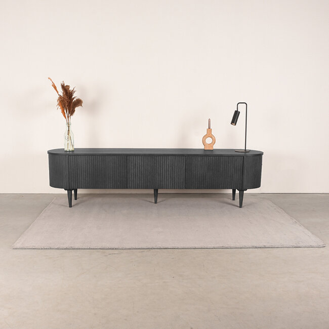 Label51 LABEL51 Tv-meubel Oliva - Zwart - Eiken - 220 cm