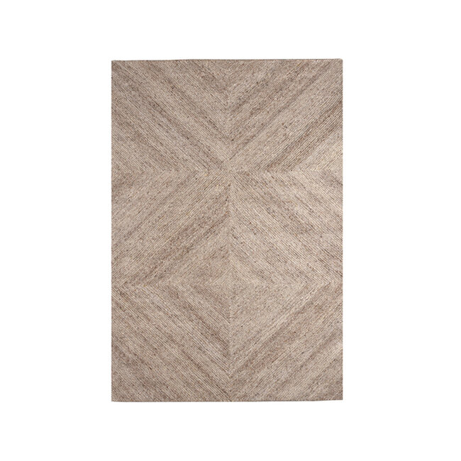 Label51 LABEL51 Vloerkleden Blendy - Taupe - Wol - 160x230 cm