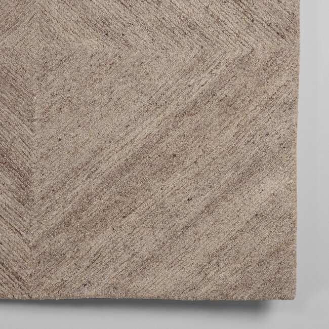 Label51 LABEL51 Vloerkleden Blendy - Taupe - Wol - 160x230 cm