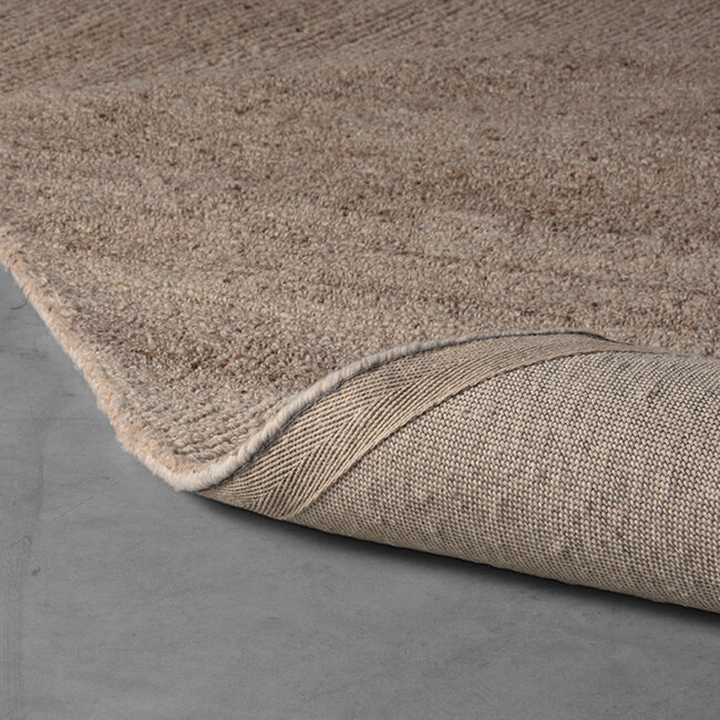 Label51 LABEL51 Vloerkleden Blendy - Taupe - Wol - 160x230 cm