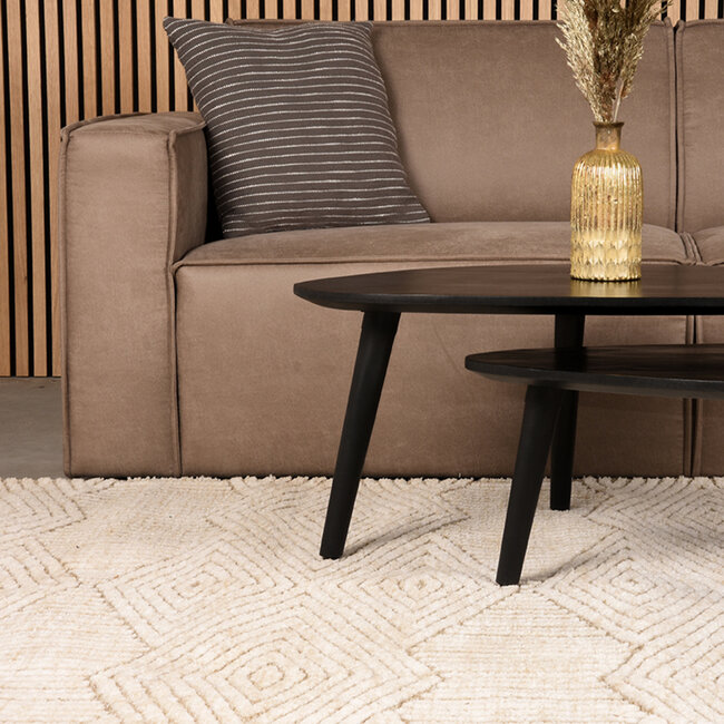 Label51 LABEL51 Vloerkleden Cosy - Taupe - Synthetisch - 160x230 cm
