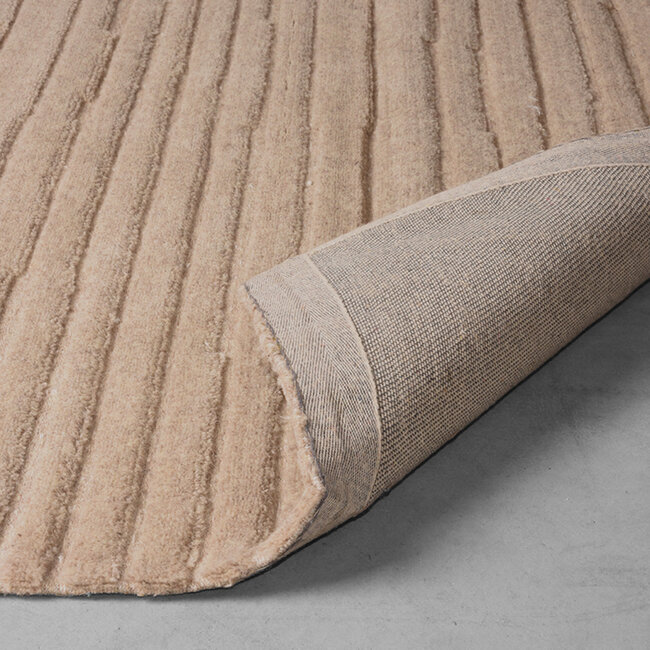 Label51 LABEL51 Vloerkleden Luxy - Taupe - Wol - 160x230 cm