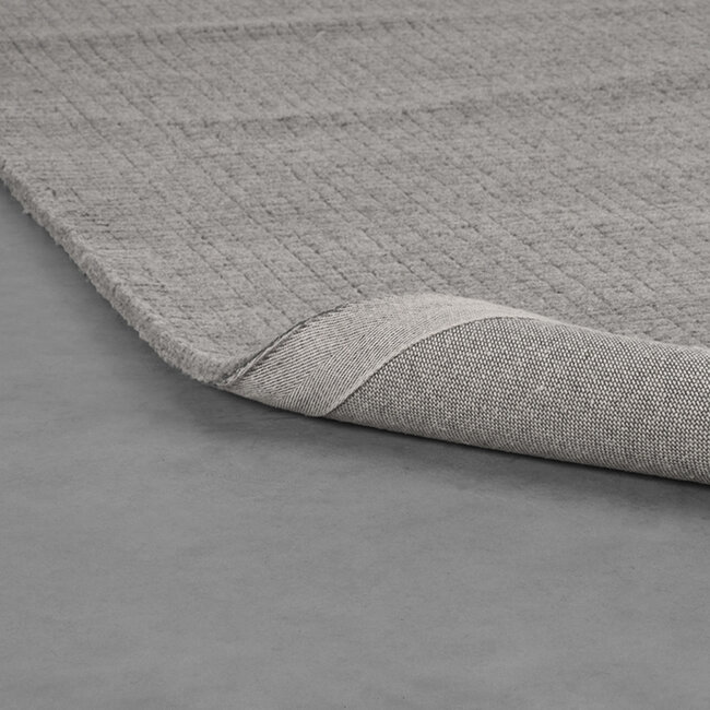 Label51 LABEL51 Vloerkleden Wolly - Grijs - Wol - 160x230 cm