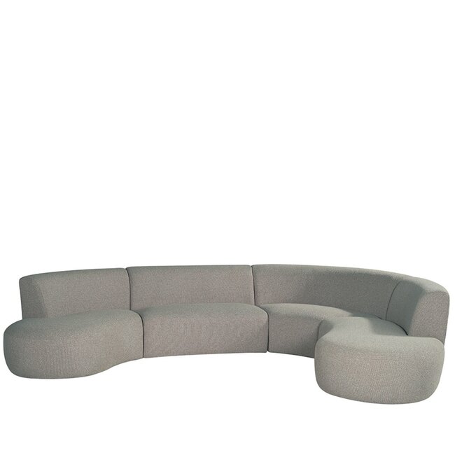 Label51 LABEL51 Bank Florence - Truffel grijs - Boucle - U-Bank