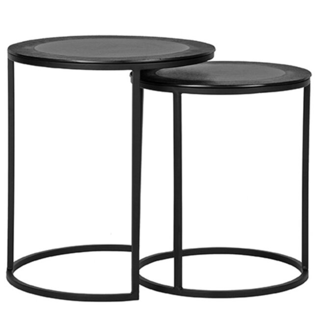 Label51 LABEL51 Salontafel Set Pair - Zwart - Metaal - 40 cm