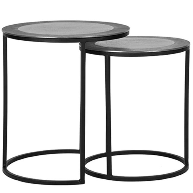 Label51 LABEL51 Salontafel Set Pair - Antiek ash - Metaal - 40 cm