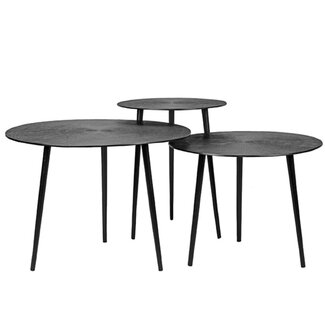 Label51 LABEL51 Salontafel Set Nobby - Zwart - Metaal - Set