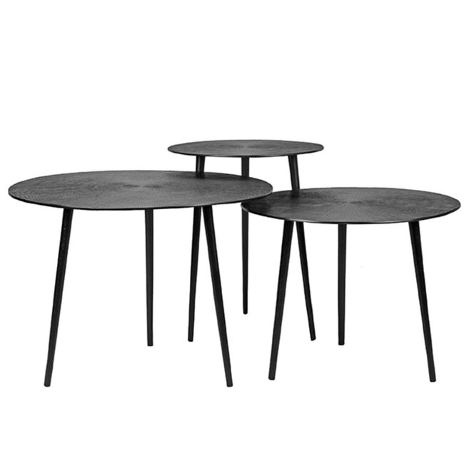Label51 LABEL51 Salontafel Set Nobby - Zwart - Metaal - Set