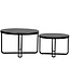 Label51 LABEL51 Salontafel Set Brute - Zwart - Metaal - 70 cm