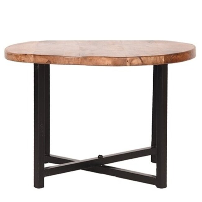 Label51 LABEL51 Bijzettafel Dex - Rough - Mangohout - 60 cm