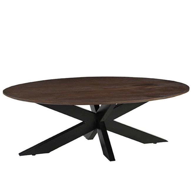 Label51 LABEL51 Salontafel James - Espresso - Mangohout - 130 cm