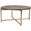 Label51 LABEL51 Salontafel Dox - Espresso - Mangohout - 70 cm - Goud