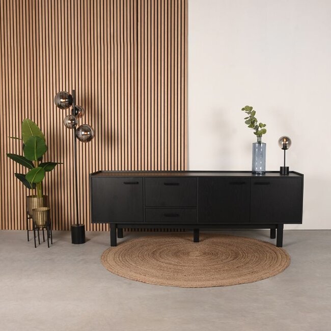 Label51 LABEL51 Dressoir Cali - Zwart - Eiken - Dressoir