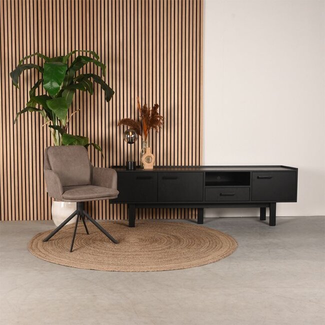 Label51 LABEL51 Eetkamerstoel Joy - Taupe - Micro Suede