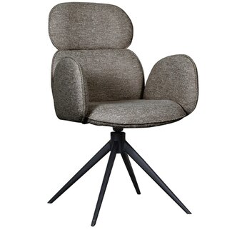 Label51 LABEL51 Eetkamerstoel Vidar - Truffel grijs - Boucle