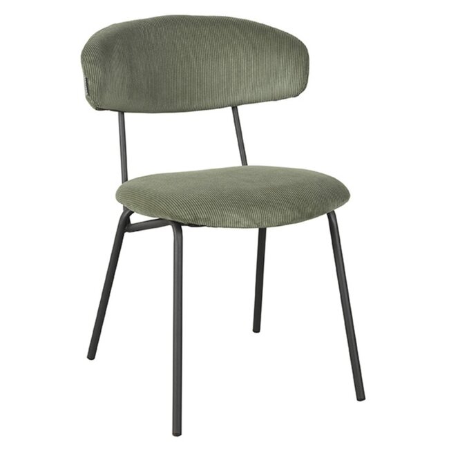 Label51 LABEL51 Eetkamerstoel Zack - Forest - Ribcord